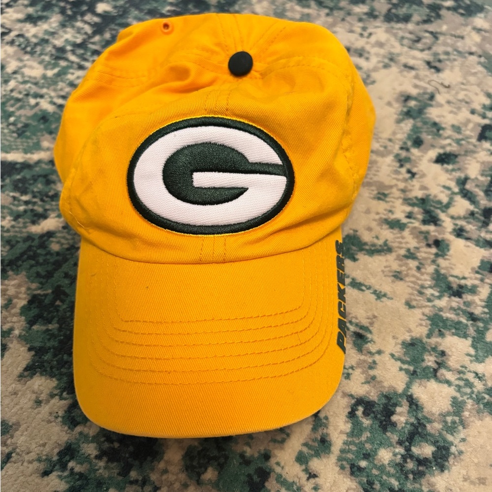Yellow Green Bay Packers Cap